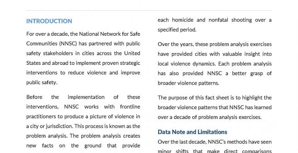 NNSC Problem Analysis Fact Sheet